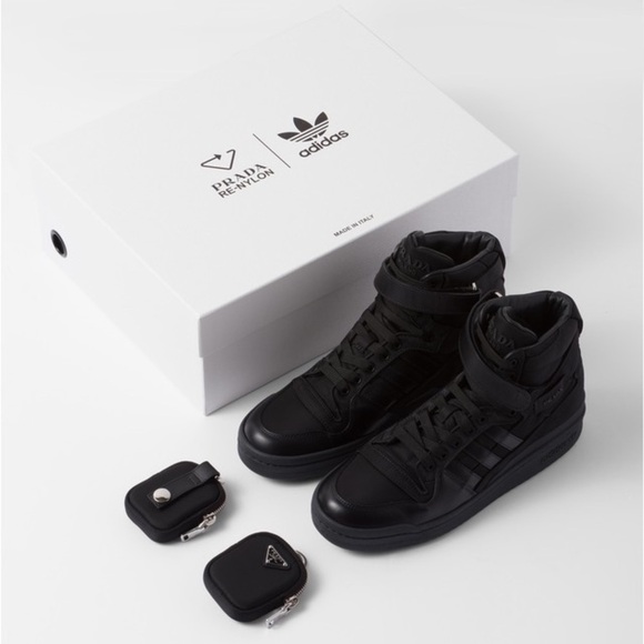 Prada x Adidas Re-Nylon Forum High-Top Sneakers - Picture 7 of 11